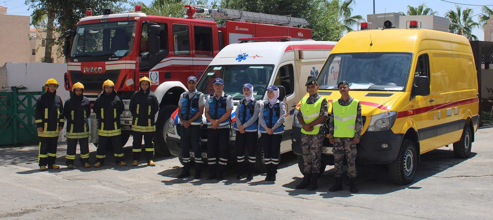 Renforcer la protection civile et les capacités de secours de la Jordanie