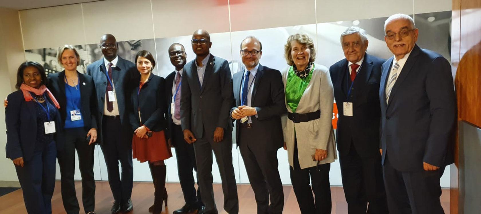 IDFC, Rémy Rioux (centre) with colleagues, Meeting with WFDFI
