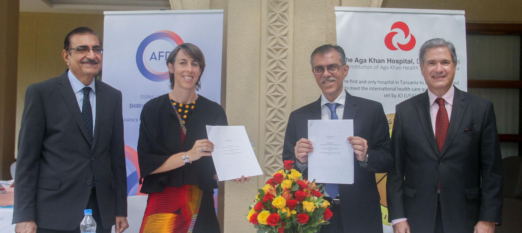 Aga Khan Health Service, Tanzania and agence francaise de developpement (afd)  sign an agreement to establish an infectious disease unit in Dar es Salaam and Mwanza