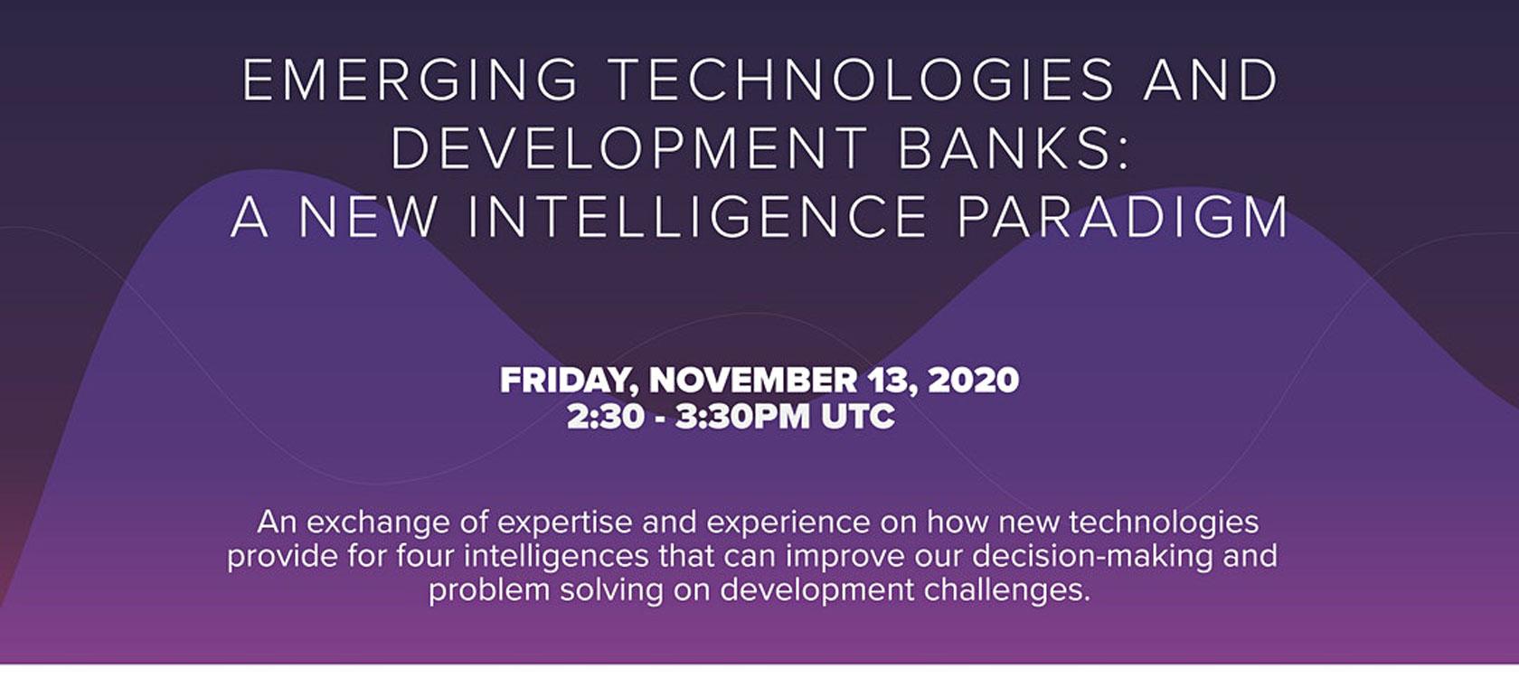 Emerging Technologies and Development Banks: A New Intelligence ...