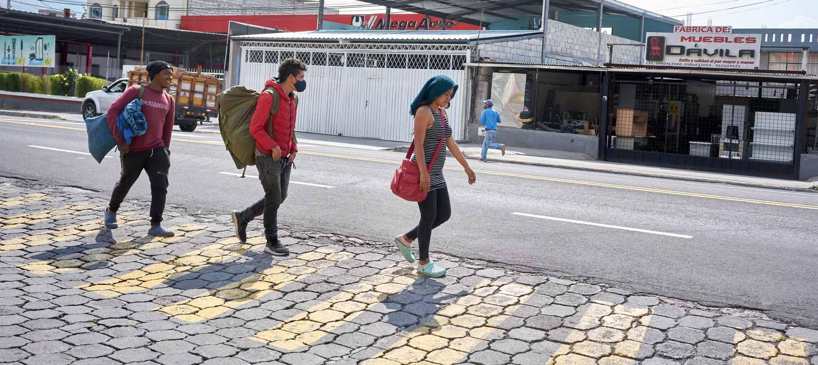 Proyecto Cruzando fronteras, Colombia, Ecuador, migrantes venezolanos