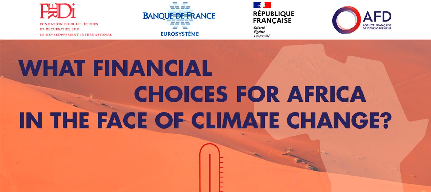 Banque de France-Ferdi–AFD Conference: What financial choices for Africa in the face of climate change?