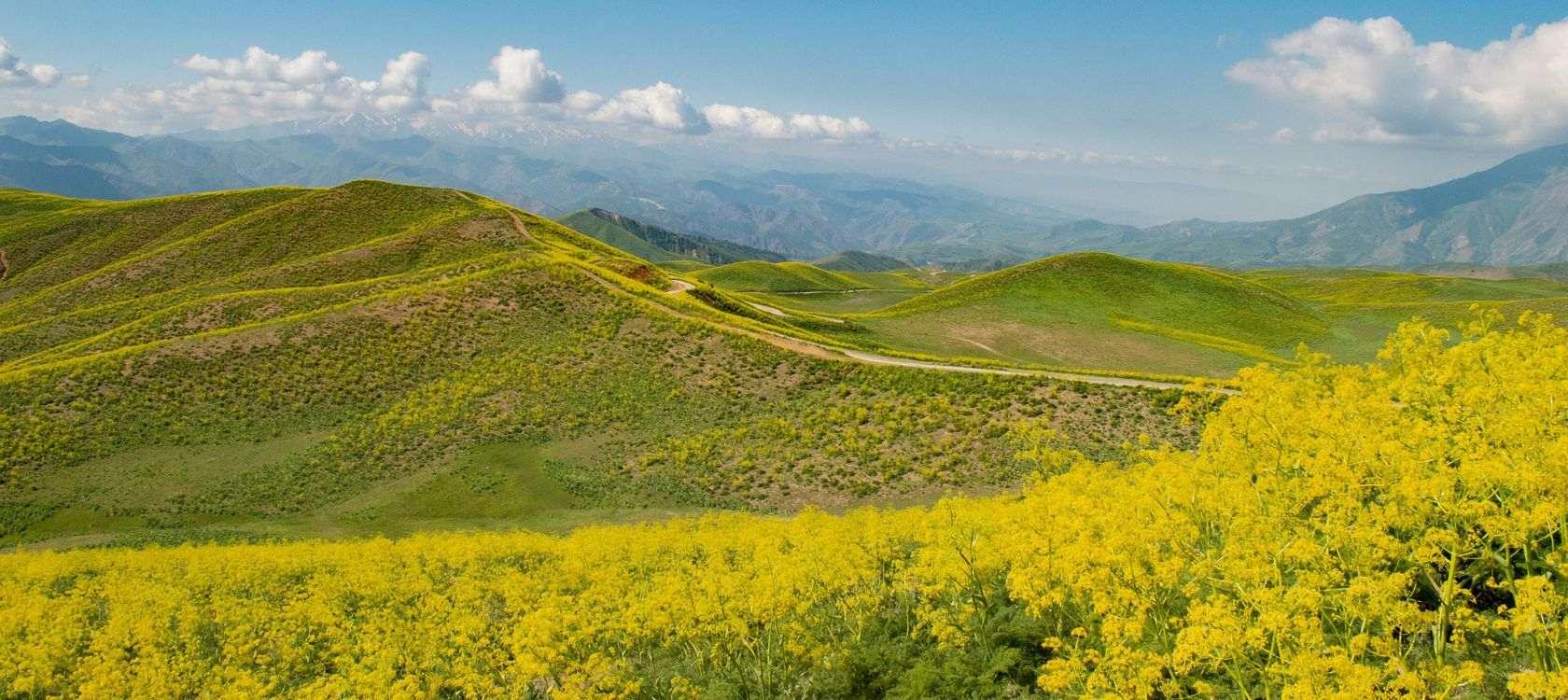 Paysage montagneux en Ouzbékistan