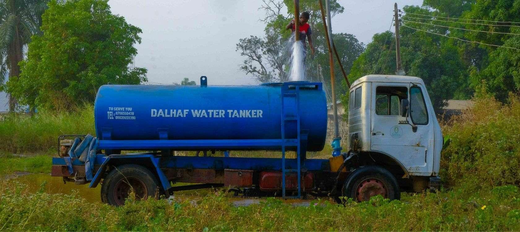 a water tank in Nigeria