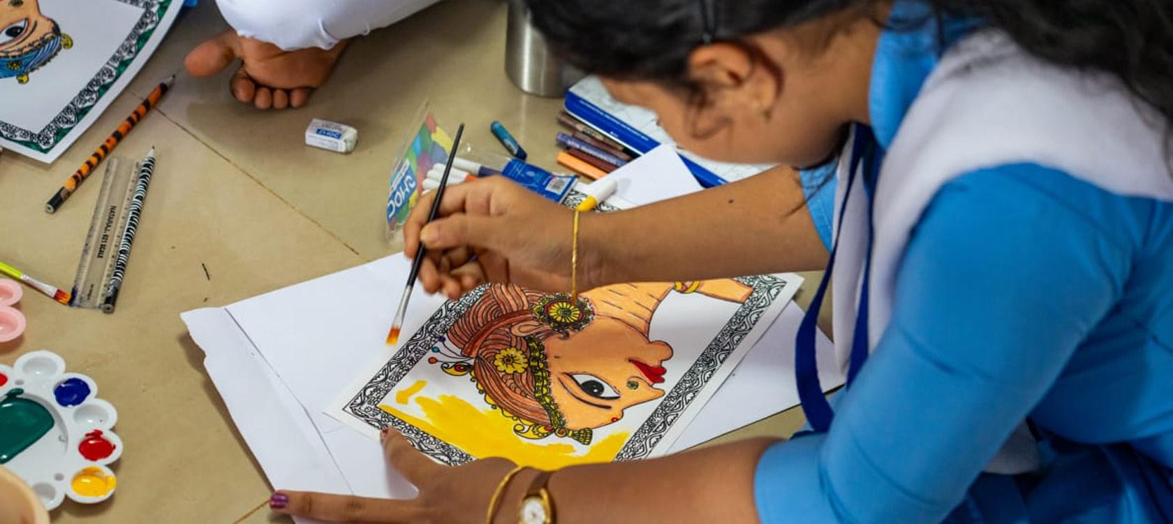 Project supported by the Metis Fund in India, arts & development