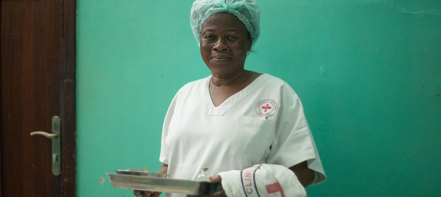 Une infirmière de Kinshasa en RDC