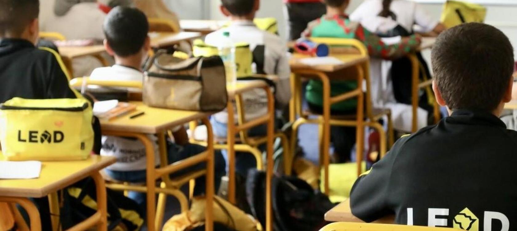 Children studying as part of the LEAD program