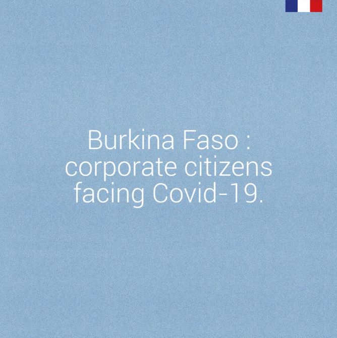 Burkina Faso: corporate citizens facing Covid-19