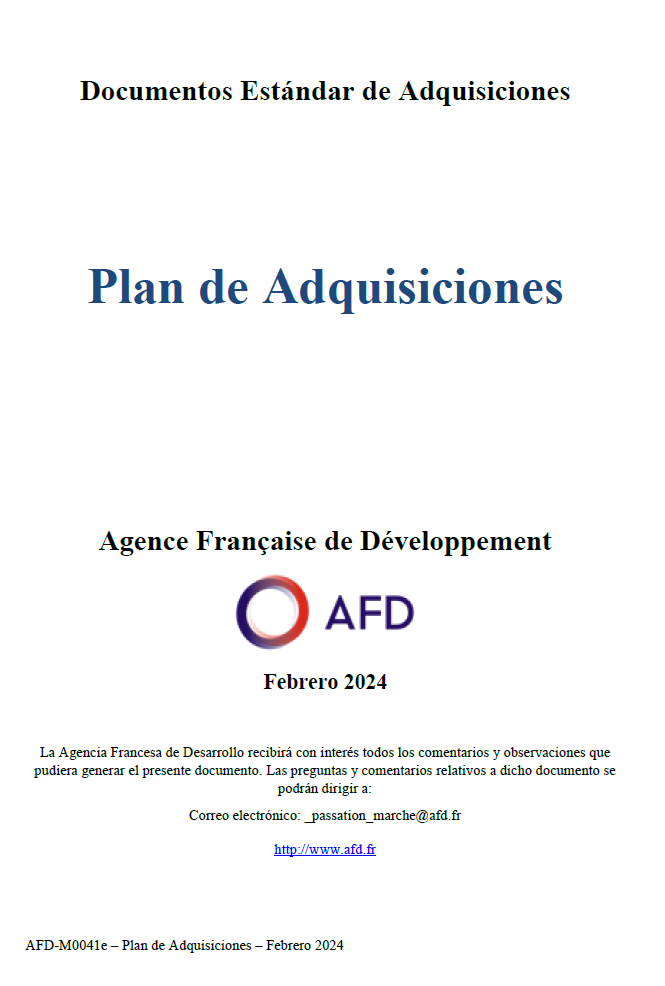 procurement plan ES