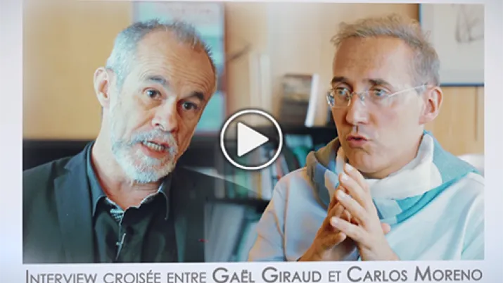 Rencontre entre Gaël Giraud et Carlos Moreno et échange sur les villes durables