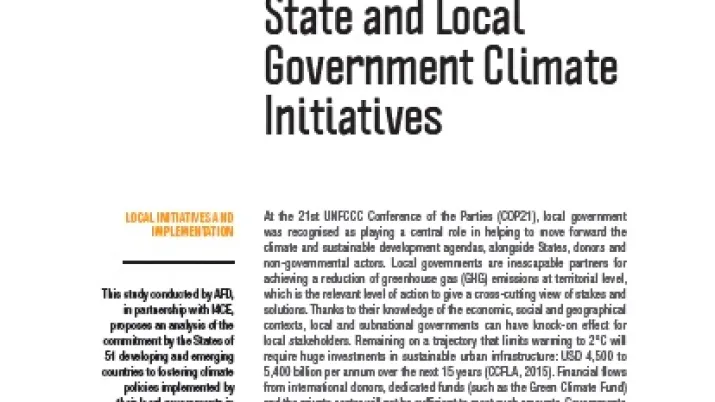 state local government climate initiatives