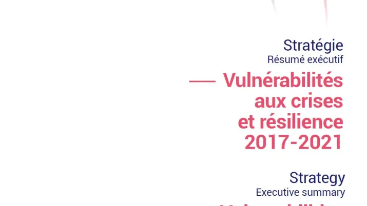 Stratégie Vulnérabilités aux crises et résilience 2017-2021