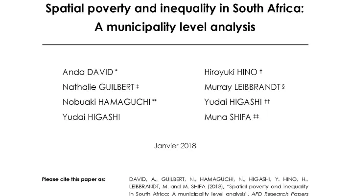 pr-66-Spatial poverty and inequality in South Africa_couv