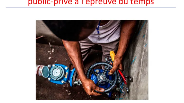nalyse rétrospective du secteur urbain de l’eau potable au Sénégal : un partenariat public-privé à l’épreuve du temps