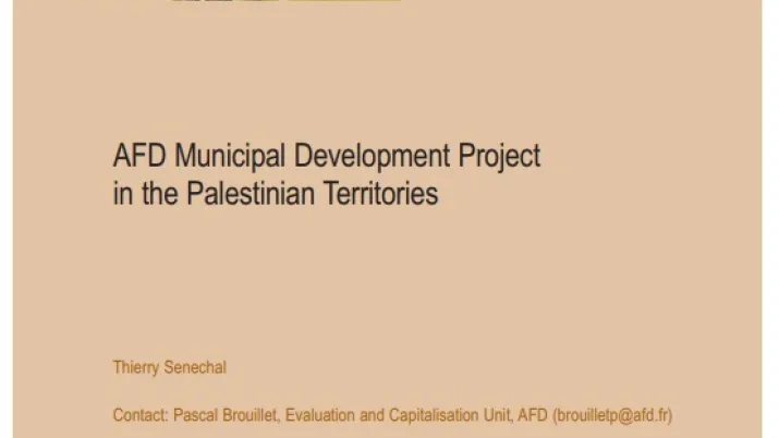 AFD Municipal Development Project in the Palestinian Territories