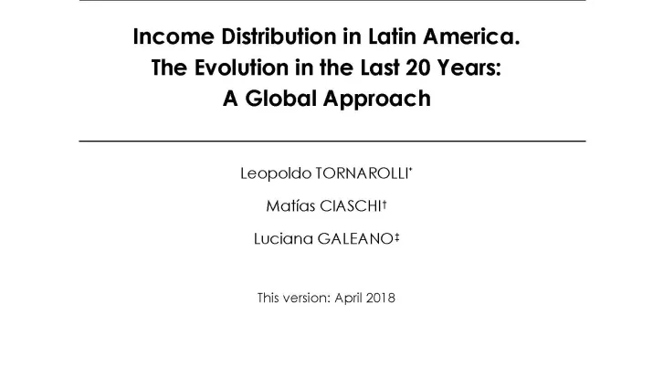 Income Distribution in Latin America-Tornarolli-Ciaschi-Galeano_couv