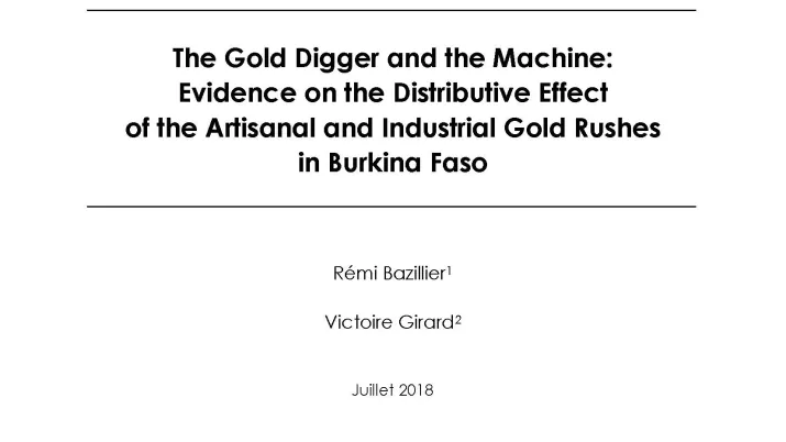The Gold Digger and the Machine in Burkina Faso-Bazillier-Girard_couv