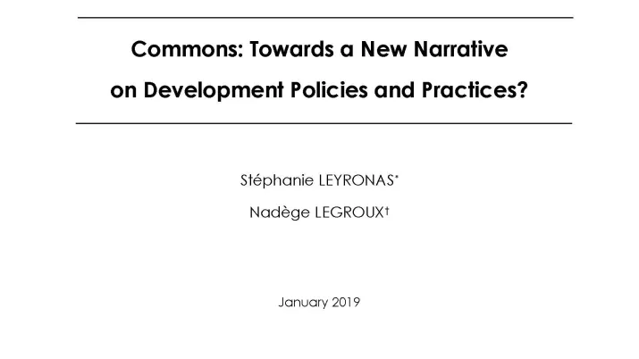 Commons-Development Policies and Practices_couv