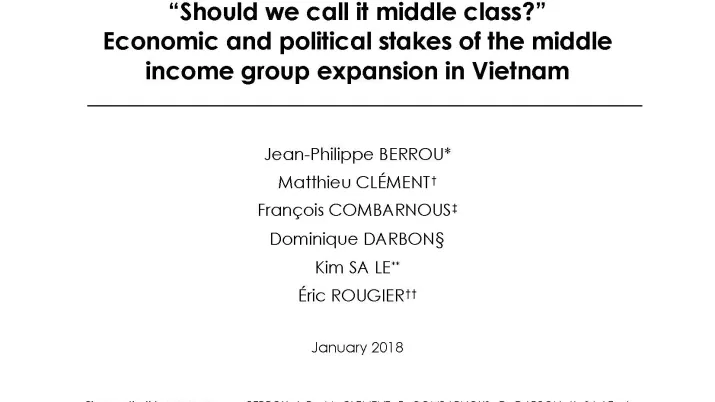 Middle class in Vietnam_couv