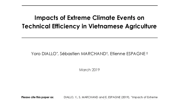Impacts of Climate Events in Vietnamese Agriculture_couv