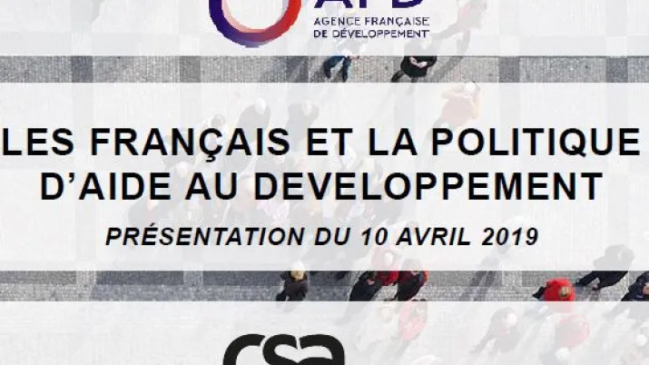 Sondage CSA Resear Les Français et la politique d'aide au développement