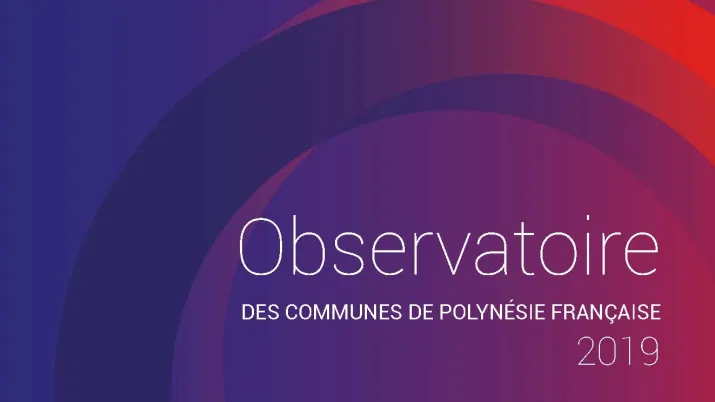 Observatoire des communes de Polynésie française 2019