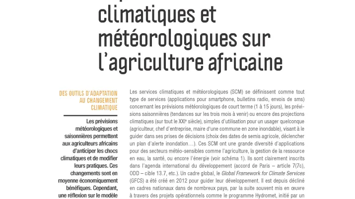 Impacts-services climatiques et météorologiques-agriculture africaine_couv