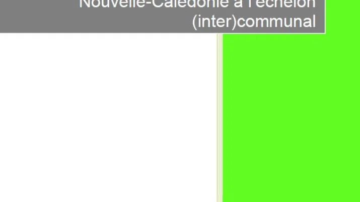 Étude sur la gestion des déchets en Nouvelle-Calédonie à l’échelon (inter)communal