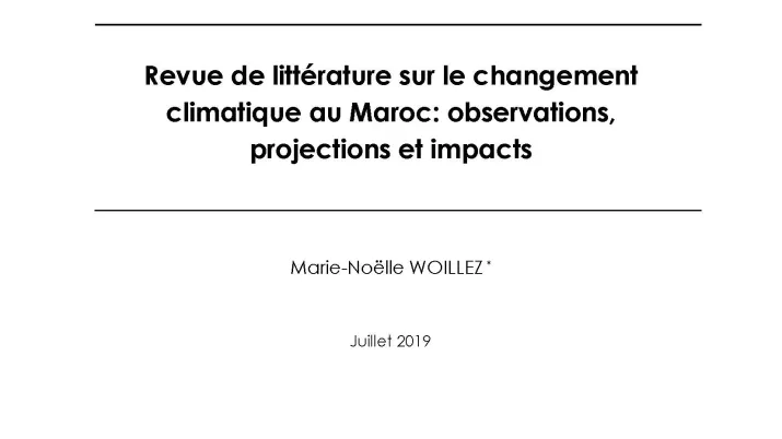 Changement climatique au Maroc_couv