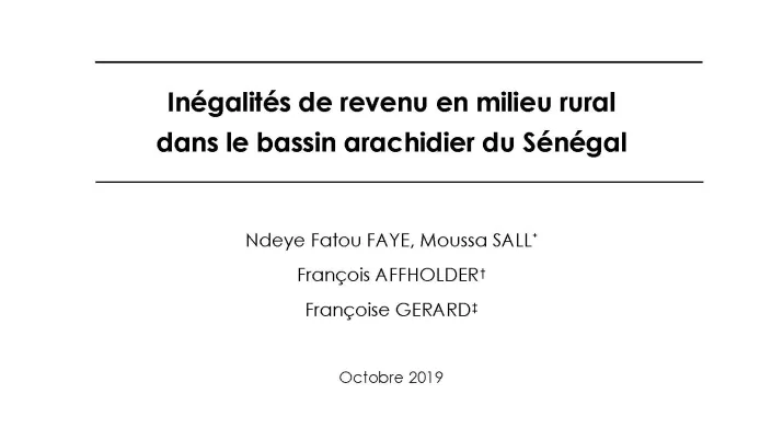 Inégalités de revenu en milieu rural au Sénégal_couv