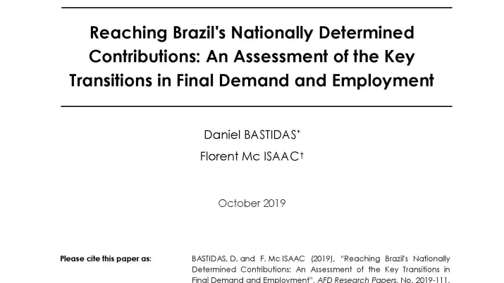 Brazil’s Nationally Determined Contributions_couv