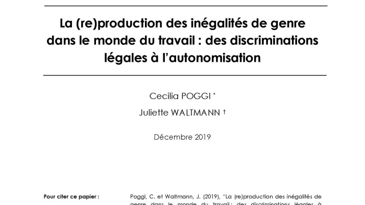 Inégalités de genre dans le monde du travail_couv