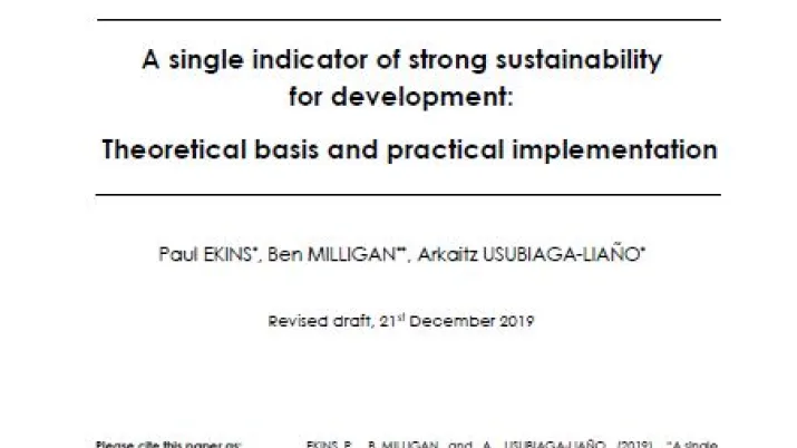 Indicator of strong sustainability for development_couv