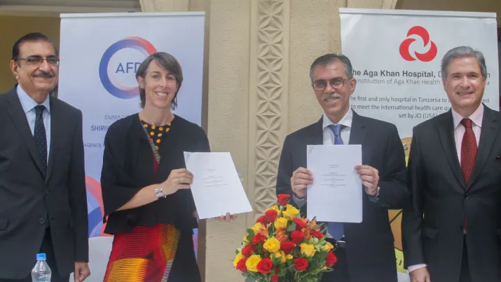 Aga Khan Health Service, Tanzania and agence francaise de developpement (afd) sign an agreement to establish an infectious disease unit in Dar es Salaam and Mwanza