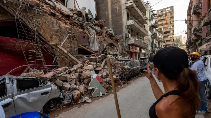 Débris à Beirut