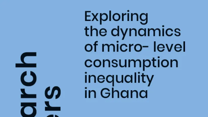 Study on the dynamics of micro- level consumption inequality in Ghana