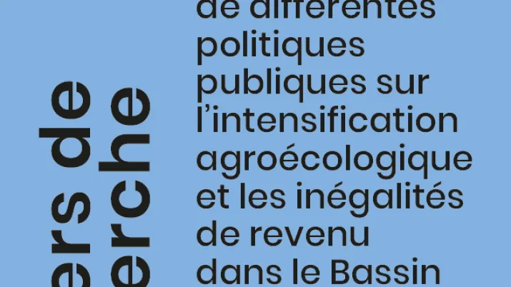Etude sur l'agroécologique et les inégalités de revenu dans le Bassin arachidier du Sénégal