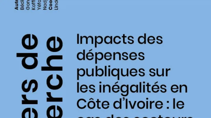 Impacts des dépenses publiques sur les inégalités en CI_couv1