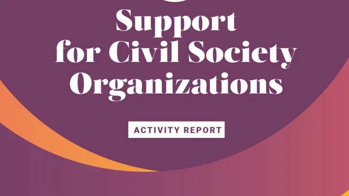 Support to Civil Society Organizations - 2019 Activity Report