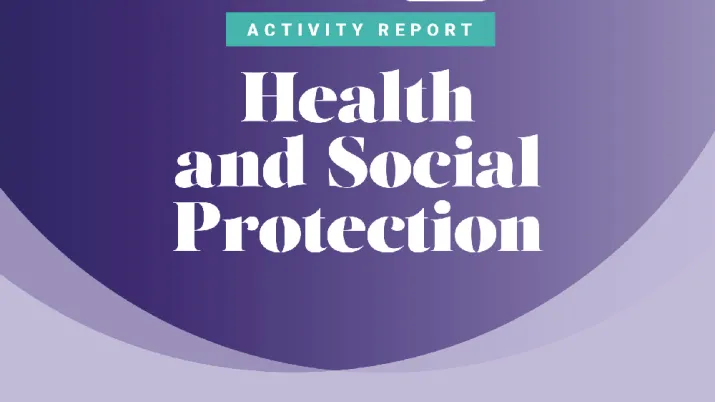 Health and social protection - 2019 Activity report