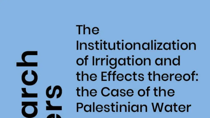 Institutionalization of Irrigation in Palestine_couv