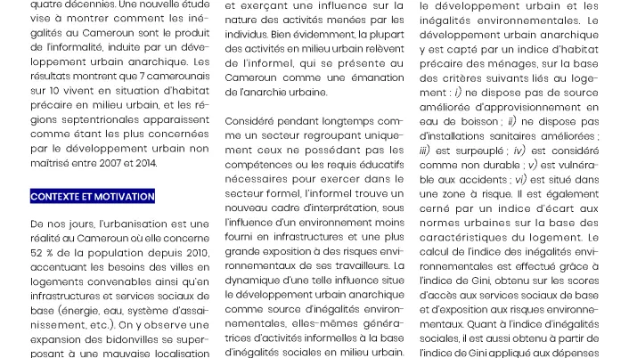 Dialogues de politiques publiques de l'AFD - Facilité de recherche sur les inégalités