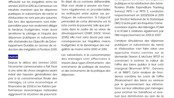 Dialogues de politiques publiques de l'AFD - Facilité de recherche sur les inégalités