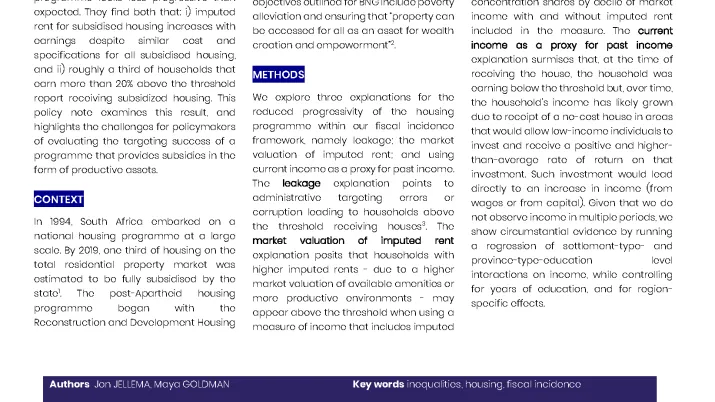 AFD Policy Dialogues - EU-AFD Research Facility on Inequalities