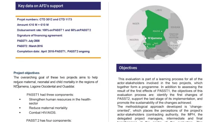 Evaluation Summary - Health Sector Support Projects in Chad (PASST 1 and 2)