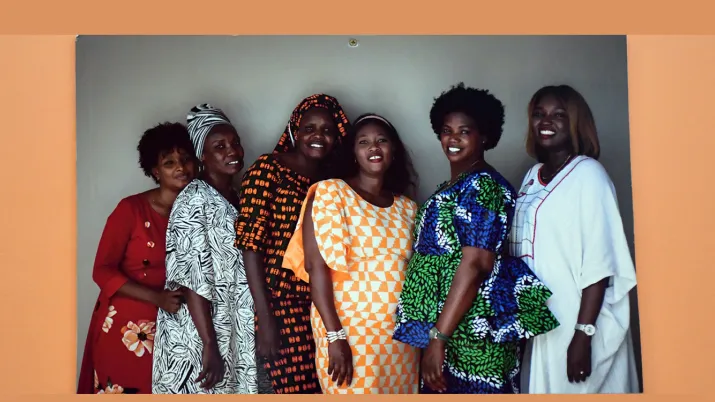 Une partie de l'équipe 100 % féminine de Mburu