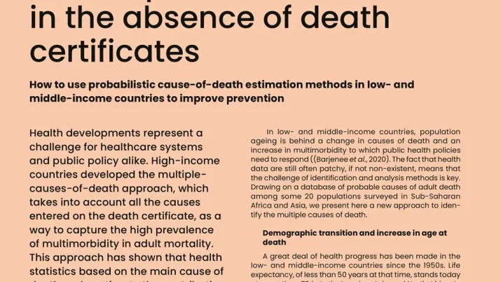 QDD 53 Improving the identification of multiple causes of death in the absence of death certificates