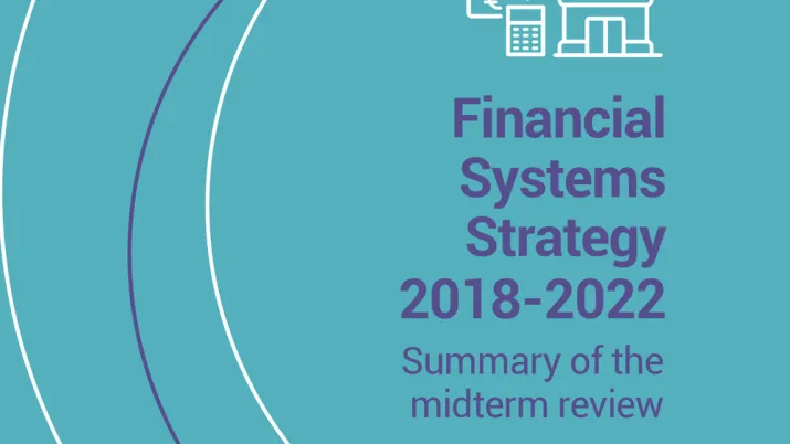 Financial Systems Strategy 2018-2022 Summary of the midterm review