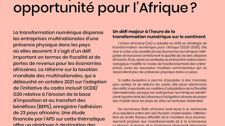 QDD 58 : Taxe sur le commerce numérique : une opportunité pour l’Afrique ?