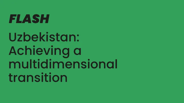 Uzbekistan: Achieving a multidimensional transition